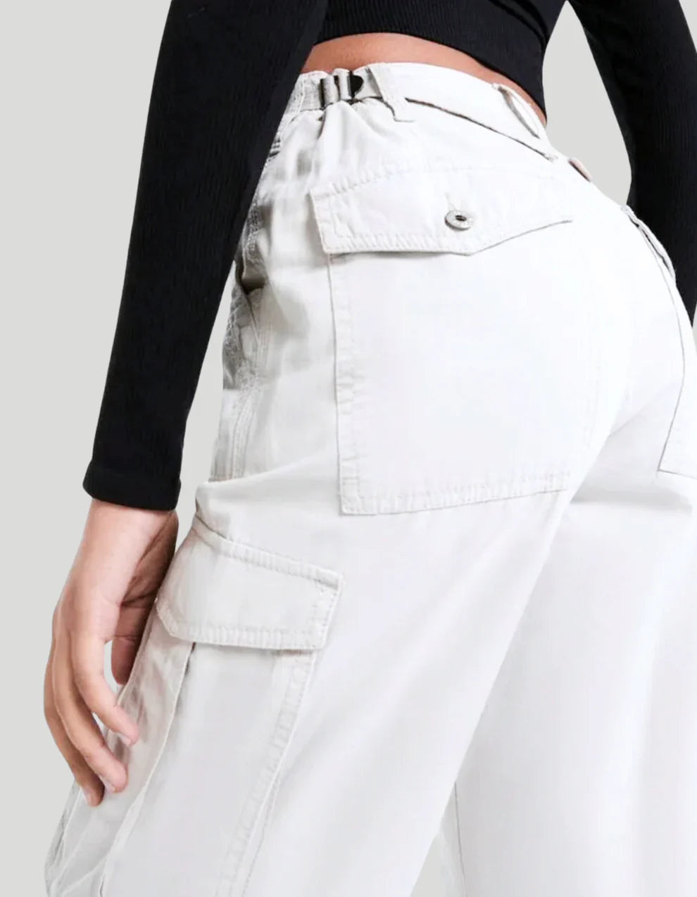 ELENA CARGO PANTS- ADJUSTABLE STRAIGHT FIT CARGO PANTS