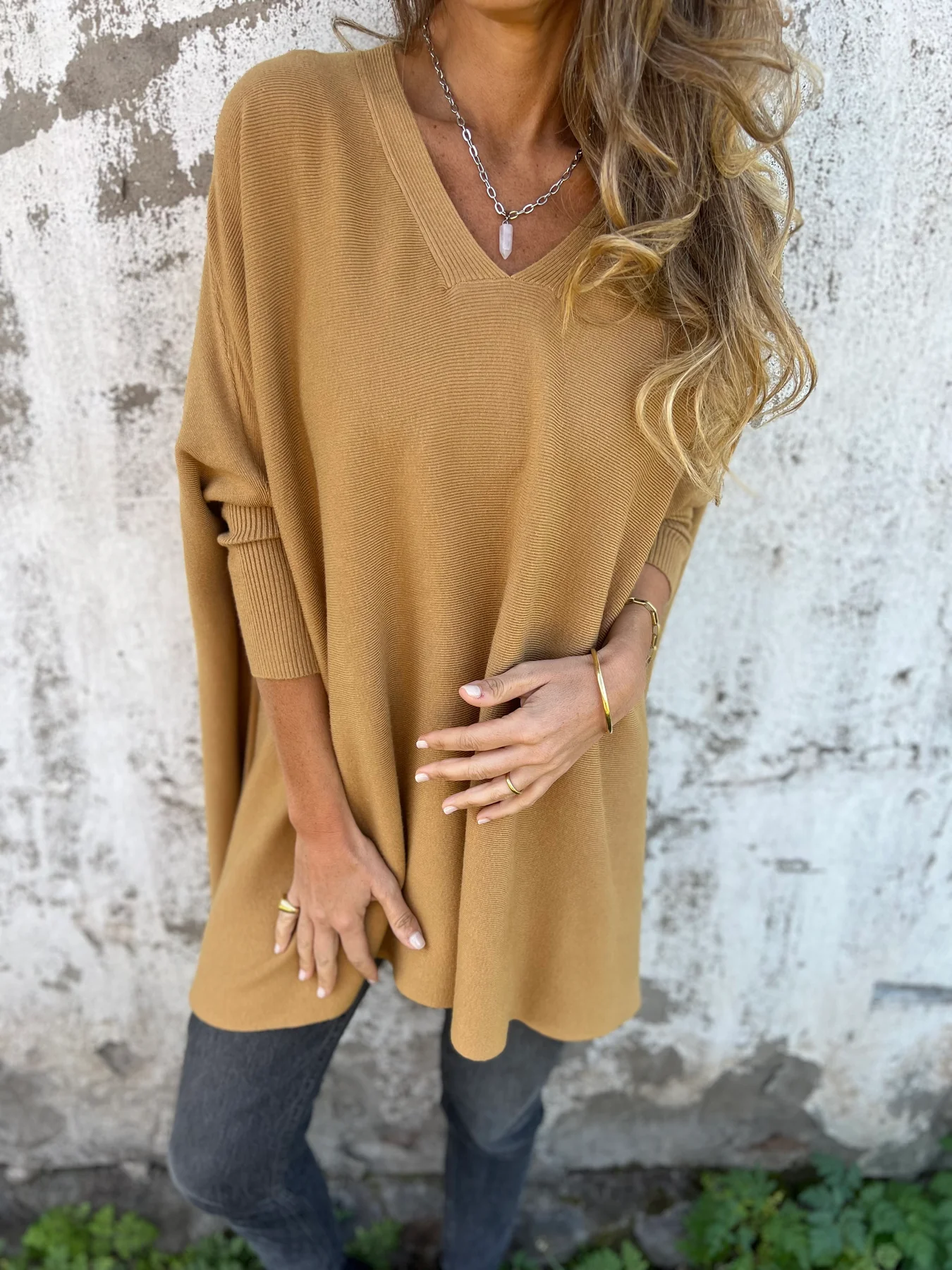 Women's Casual Long Sleeve Knitted Vest