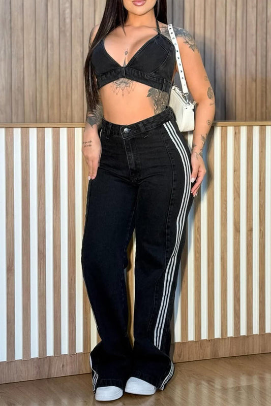 Ladies Camisole Top+ Pants Sexy Temperament Casual Suit - MYSTERYBOXS
