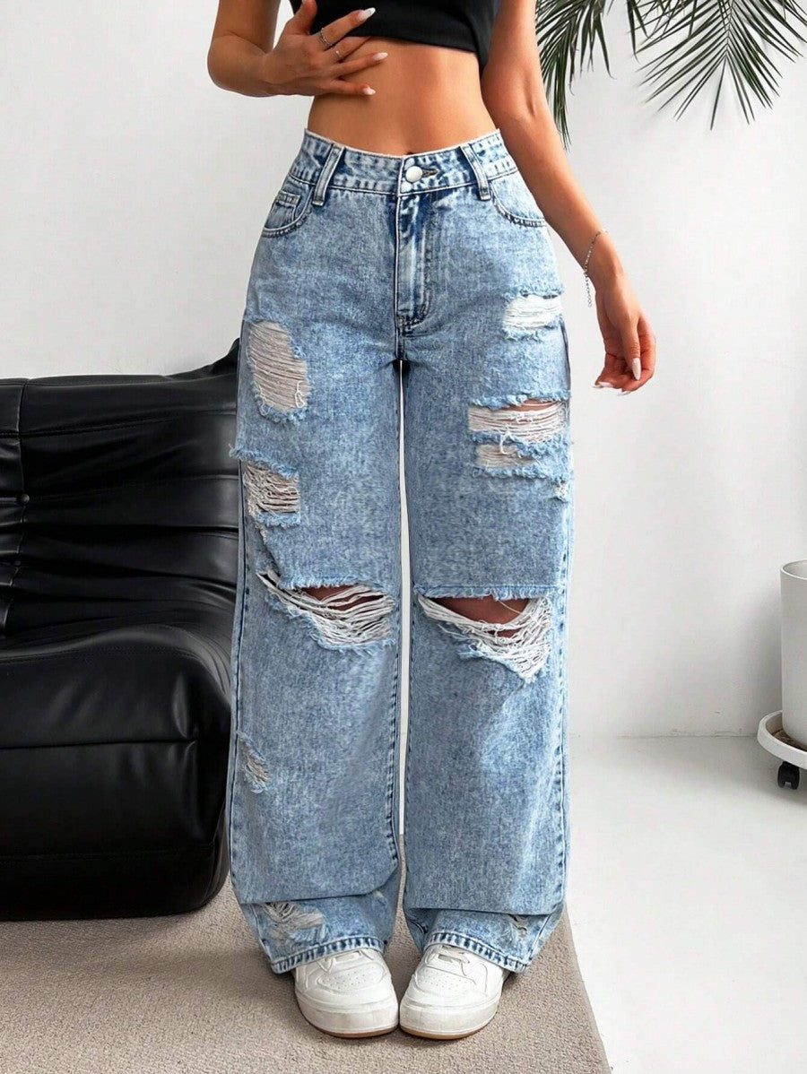Jeans strappati