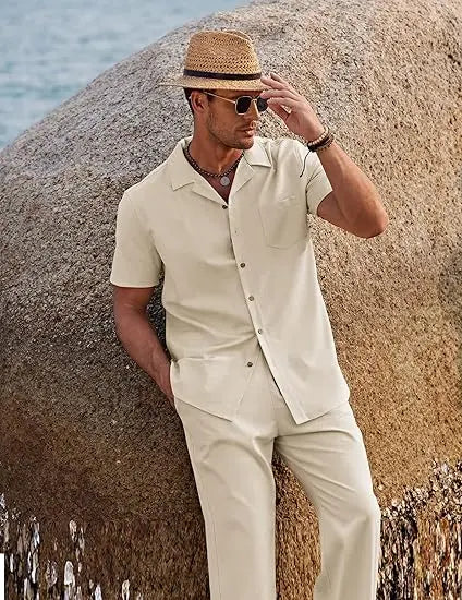 Men's linen suit - MYSTERYBOXS