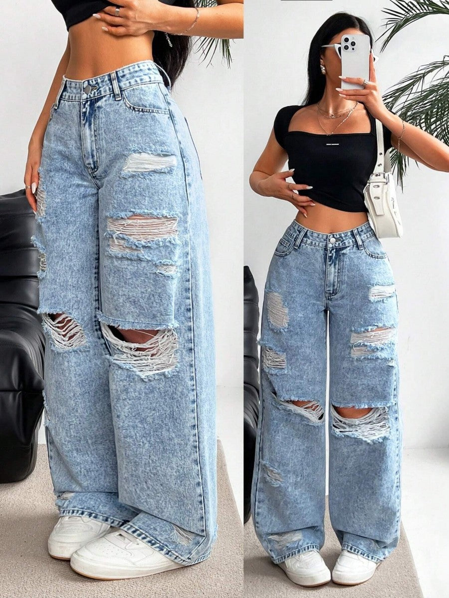 Jeans strappati