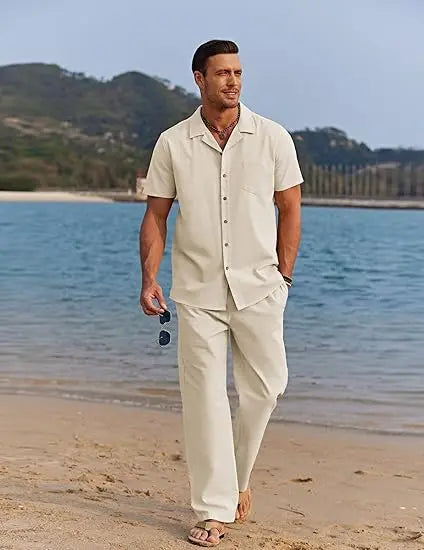 Men's linen suit - MYSTERYBOXS