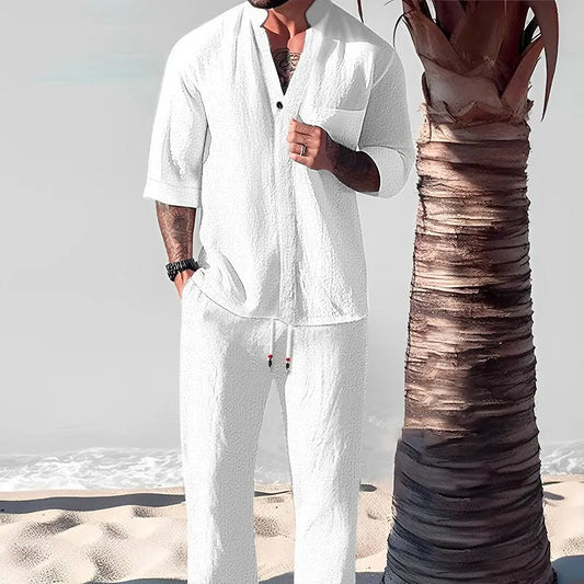 Summer Oasis Men - Premium Linen Set - MYSTERYBOXS