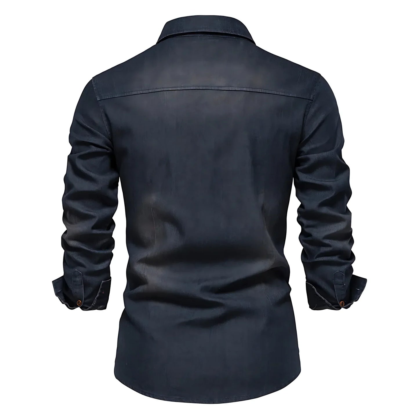 AdaptiveFit Cotton Denim Shirt: Men's Fit