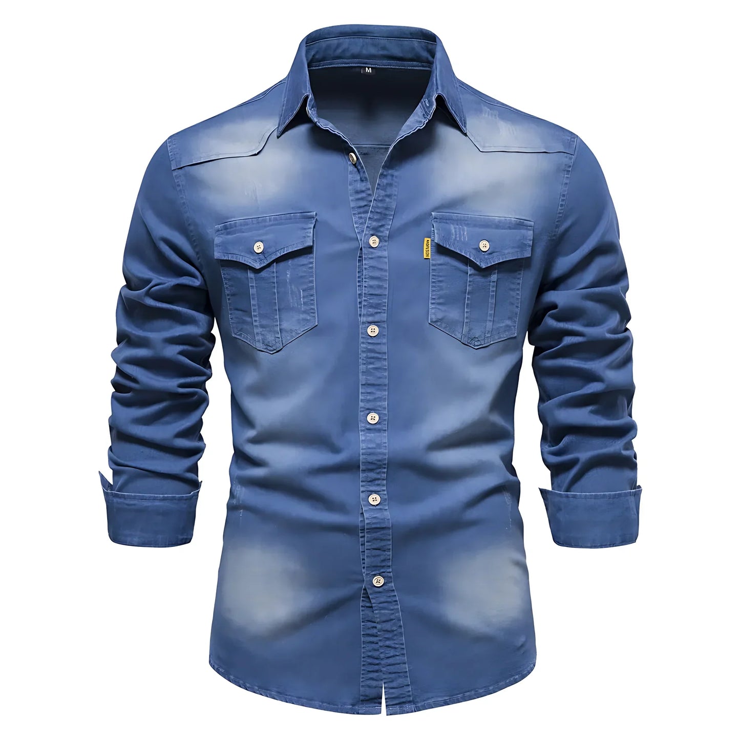 AdaptiveFit Cotton Denim Shirt: Men's Fit