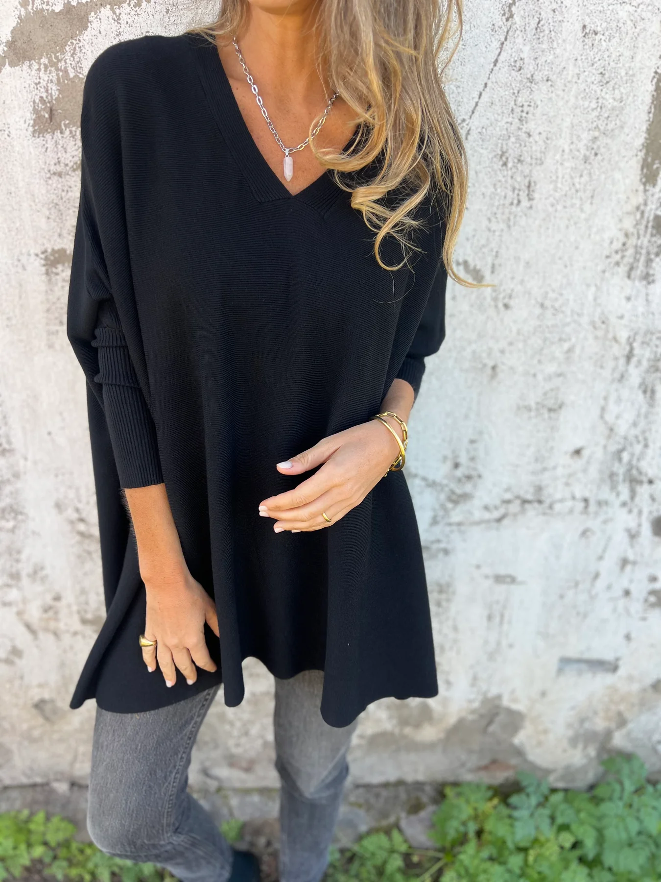 Women's Casual Long Sleeve Knitted Vest