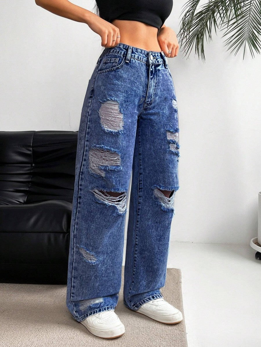 Jeans strappati