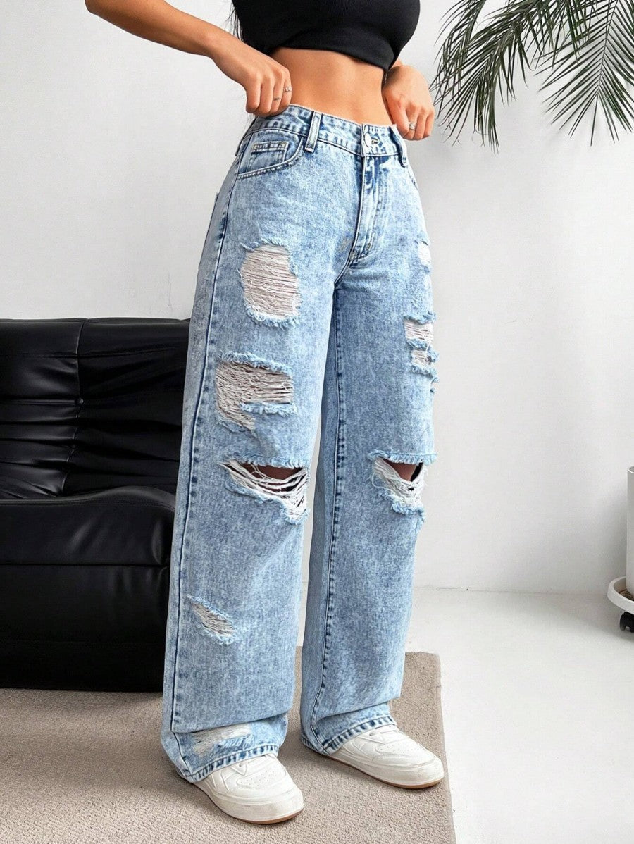 Jeans strappati