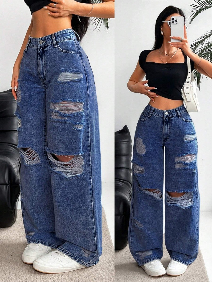 Jeans strappati