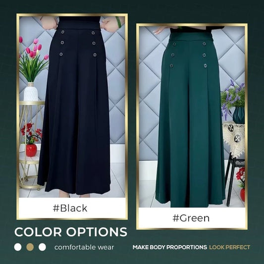 Slim fashion pleated wide leg pants - MYSTERYBOXS