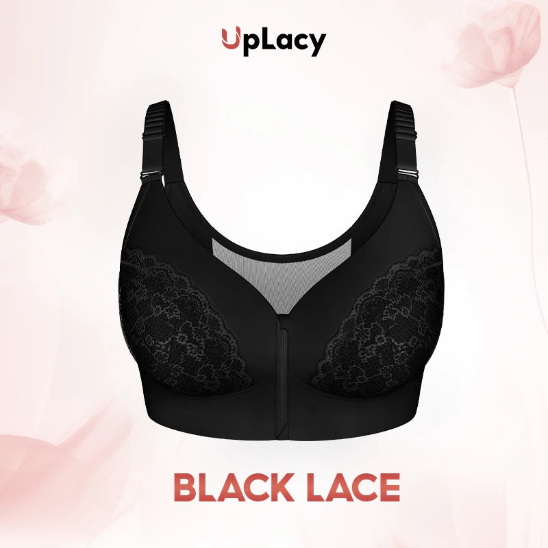 Comfortable bra with powerful support and front zip - MYSTERYBOXS