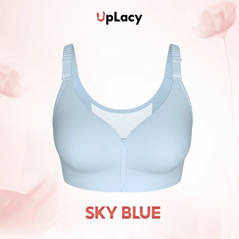 Comfortable bra with powerful support and front zip - MYSTERYBOXS