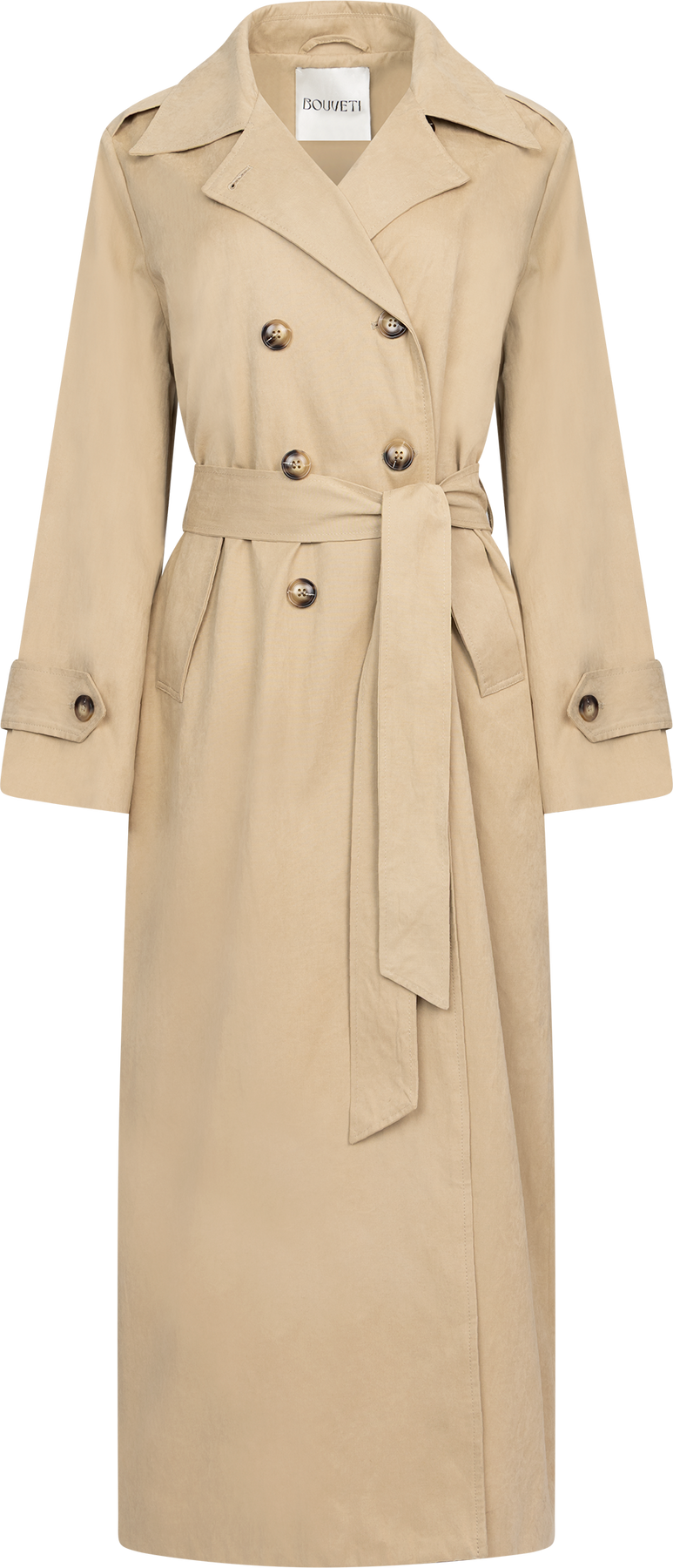 Versatile item: Women's button-down trench coat