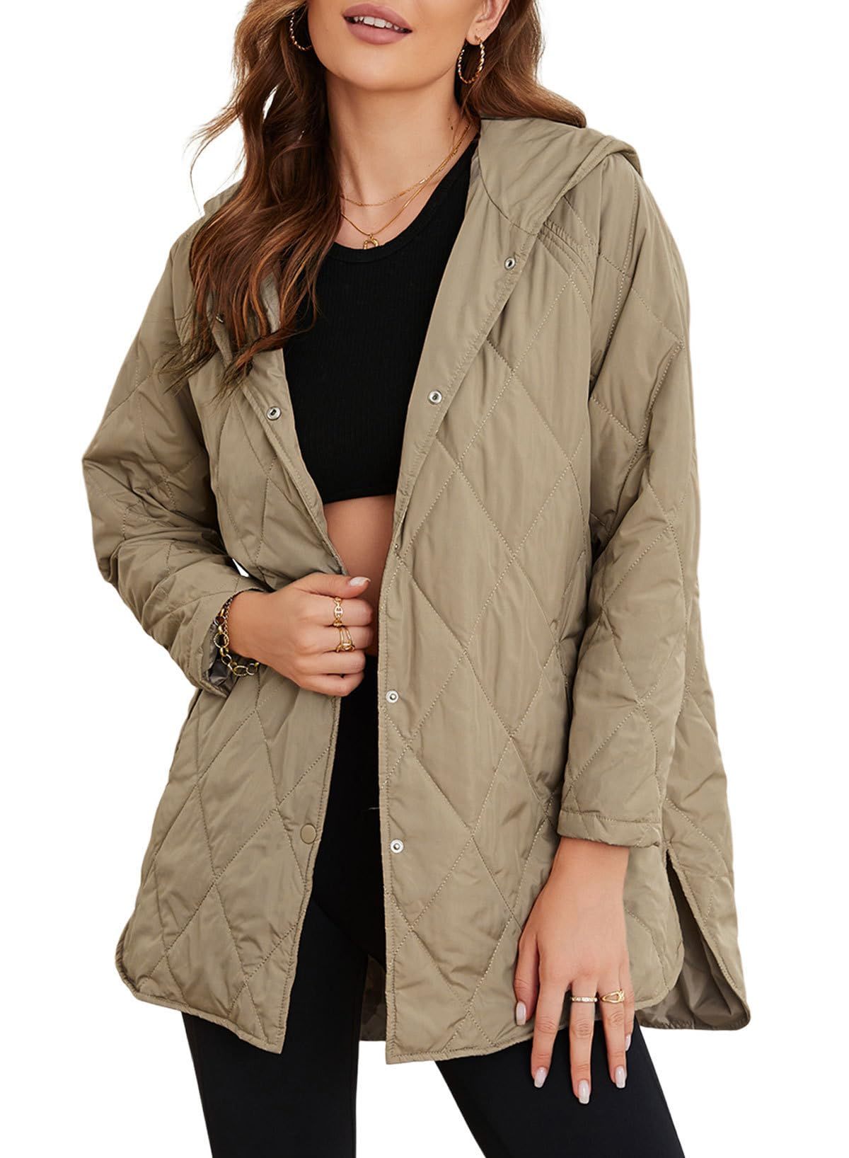 Women's Versatile Long Hooded Casual Jackets