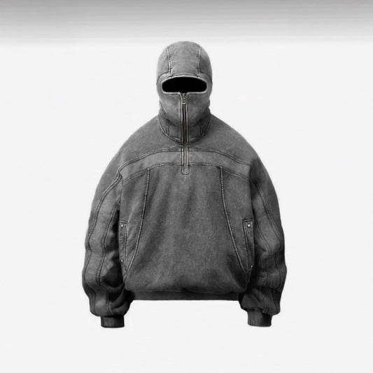 Ninja mask unique design hooded sweatshirt - MYSTERYBOXS