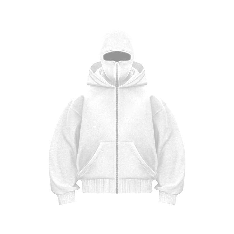 Ninja Mask Double Hood Unique Design Hoodie - MYSTERYBOXS