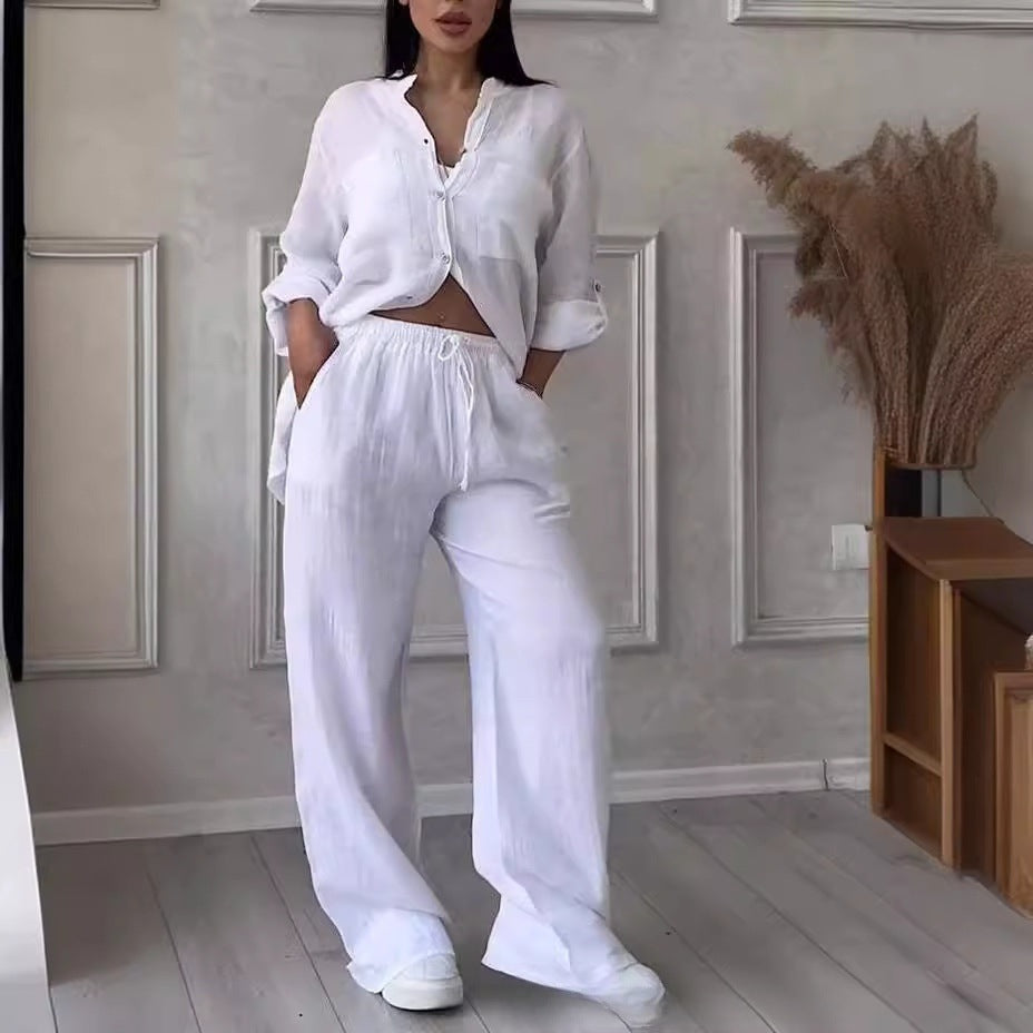 BUNDLEWEAR™ | Casual Linen Women's Set - MYSTERYBOXS