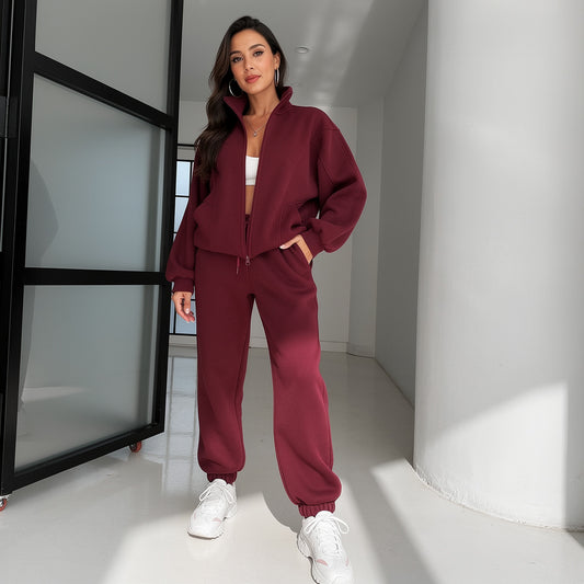 Fall-Winter Fleece Sweatshirt & Pants Set - MYSTERYBOXS