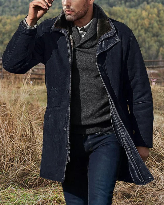 Men's Vintage Loose Thermal Coat - MYSTERYBOXS