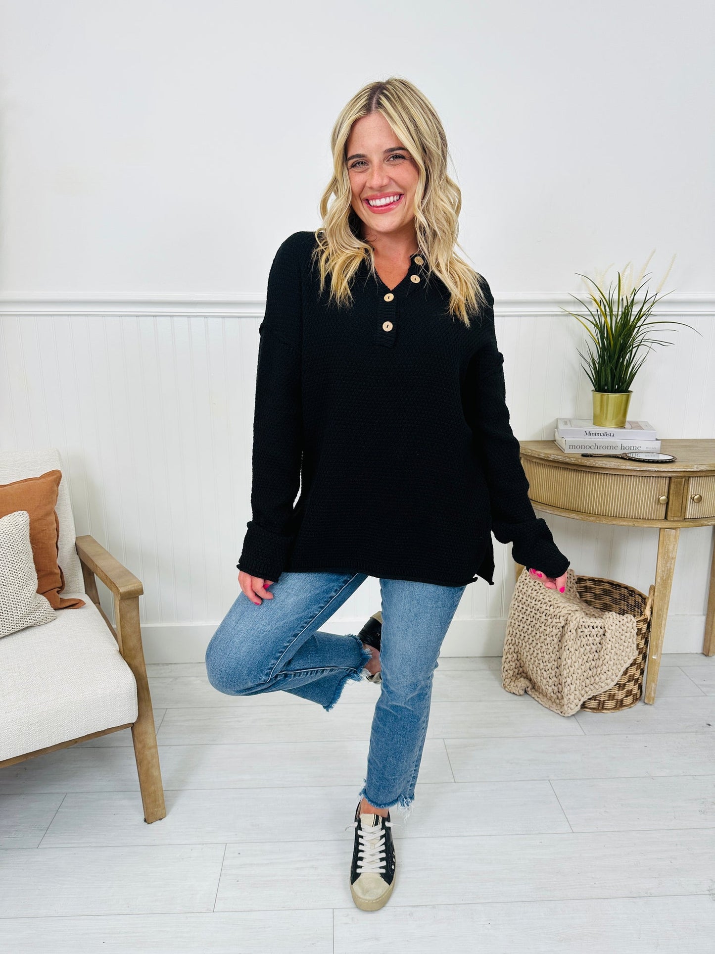 Reset Button Sweater- Multiple Colors! - MYSTERYBOXS