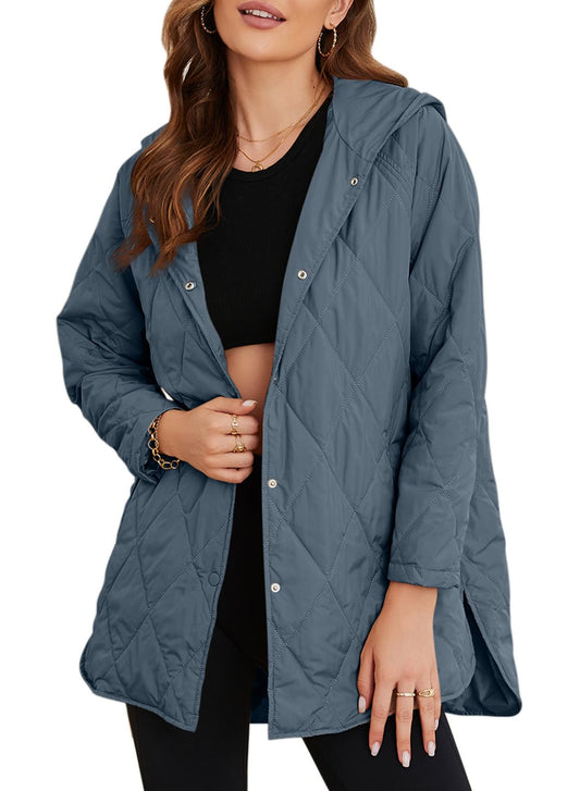 Women's Versatile Long Hooded Casual Jackets - MYSTERYBOXS