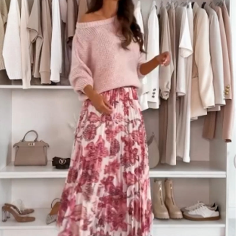 Women's Sweet Floral Print Skirt