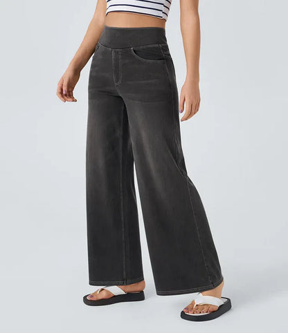 SUPER STRETCH WIDE LEG HIGH WAIST JEANS (Get two for a bigger discount) - MYSTERYBOXS