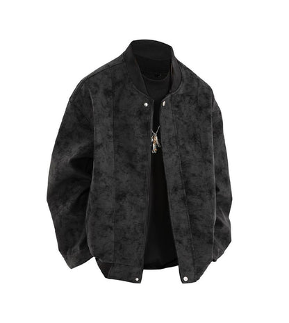 [Branded stock clearance] Autumn and winter cotton retro leather flight jacket for men - MYSTERYBOXS