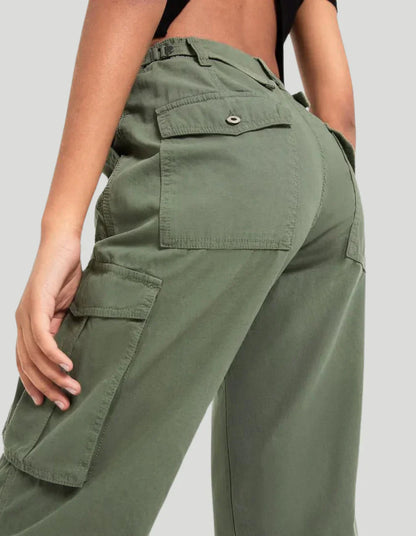 ELENA CARGO PANTS- ADJUSTABLE STRAIGHT FIT CARGO PANTS - MYSTERYBOXS