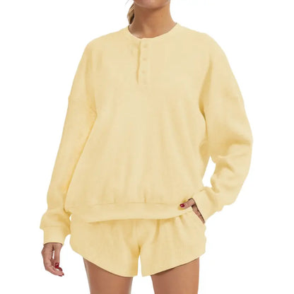 Women's Loose Waffle Knit Set