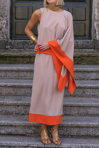 Women's Round Neck Color Matching Holiday Leisure Suit - MYSTERYBOXS