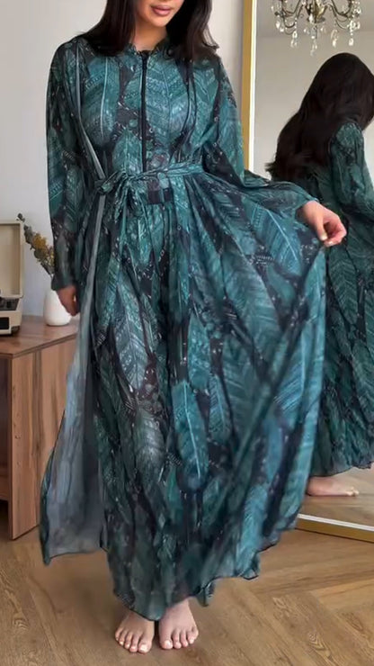 Ladies' Printed Casual Three Piece Set - MYSTERYBOXS