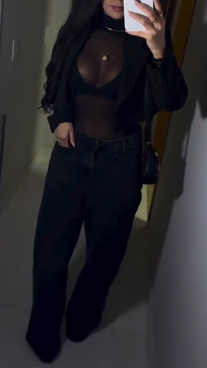 Ladies Sexy Temperament Casual Three Piece Set - MYSTERYBOXS