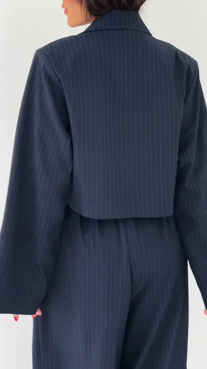 Ladies' Strapless Jumpsuit+ Jacket Style Commuting Set - MYSTERYBOXS