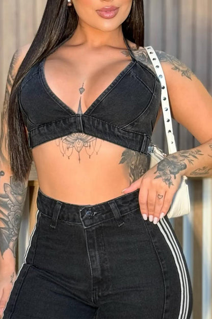 Ladies Camisole Top+ Pants Sexy Temperament Casual Suit - MYSTERYBOXS