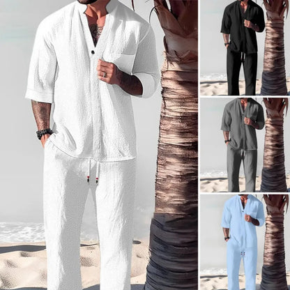 Summer Oasis Men - Premium Linen Set - MYSTERYBOXS
