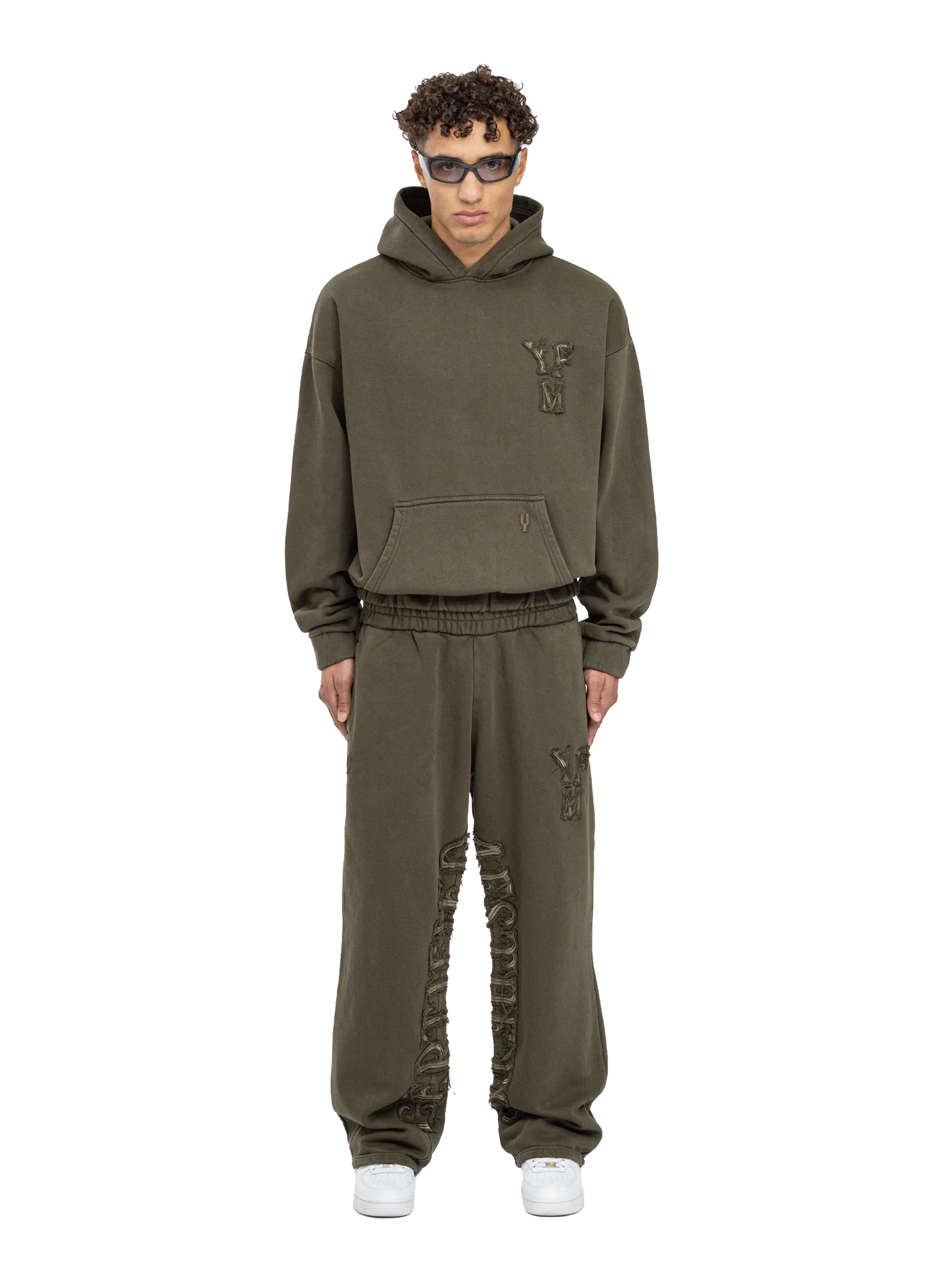 Chic Letter-Embossed Casual Sportswear Set