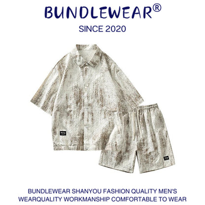 Men's summer tie-dye suit - MYSTERYBOXS