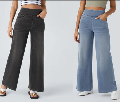 SUPER STRETCH WIDE LEG HIGH WAIST JEANS (Get two for a bigger discount) - MYSTERYBOXS