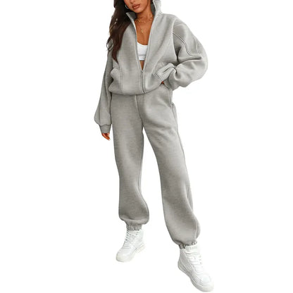 Fall-Winter Fleece Sweatshirt & Pants Set