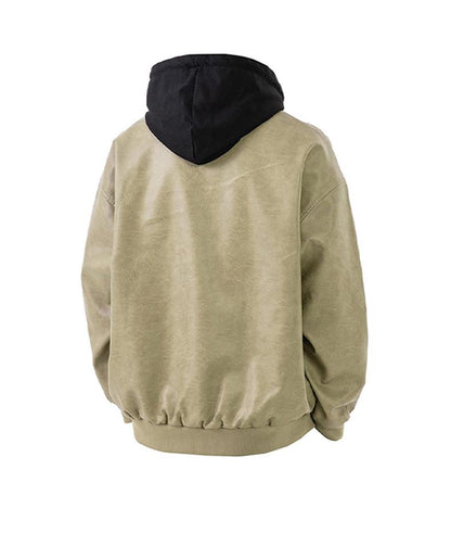 [Branded stock clearance] Autumn and winter cotton retro leather flight jacket for men - MYSTERYBOXS