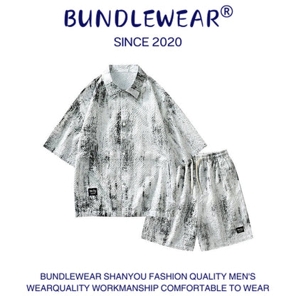 Men's summer tie-dye suit - MYSTERYBOXS