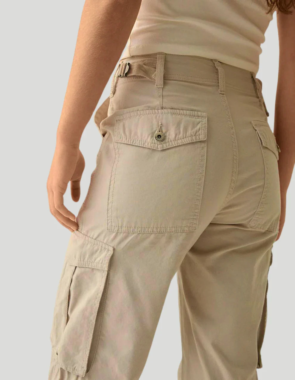 ELENA CARGO PANTS- ADJUSTABLE STRAIGHT FIT CARGO PANTS