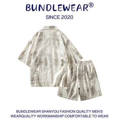 Men's summer tie-dye suit - MYSTERYBOXS