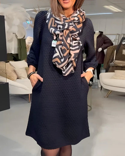 Elegant plain dress - MYSTERYBOXS