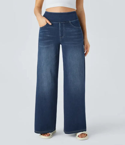 SUPER STRETCH WIDE LEG HIGH WAIST JEANS (Get two for a bigger discount) - MYSTERYBOXS