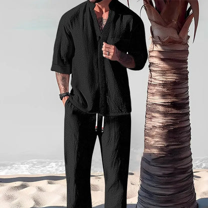 Summer Oasis Men - Premium Linen Set - MYSTERYBOXS