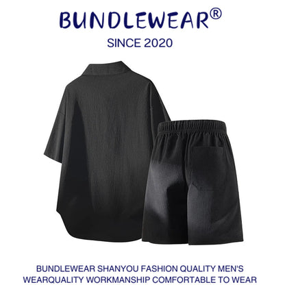 Bamboo embroidery men's loose suit - MYSTERYBOXS