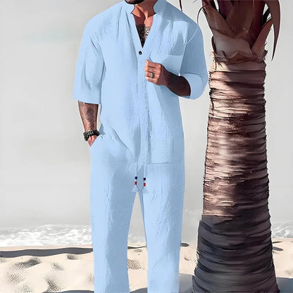 Summer Oasis Men - Premium Linen Set - MYSTERYBOXS